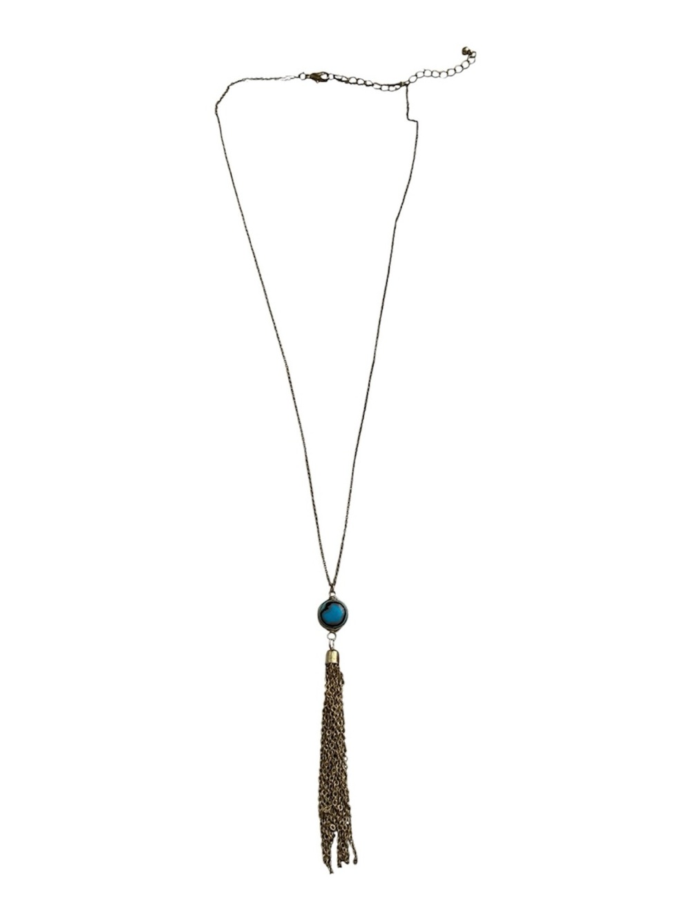 Gold tassel necklace